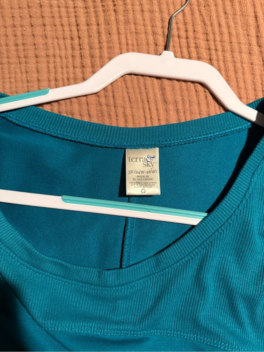 Terra & Sky Teal tunic top - Picture 4 of 5